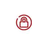 world globe with lock icon